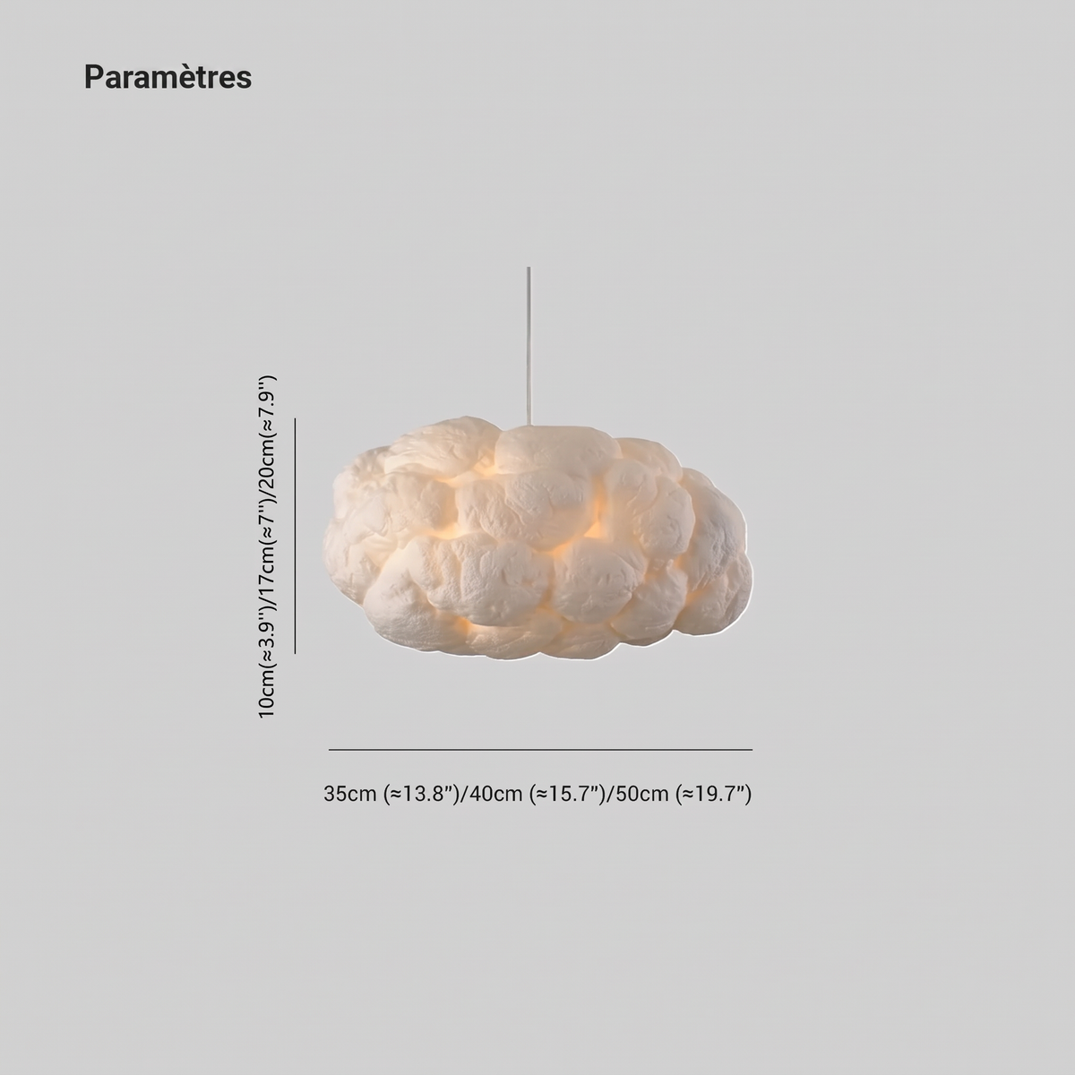 Suspension Design en Nuage - Cloudy