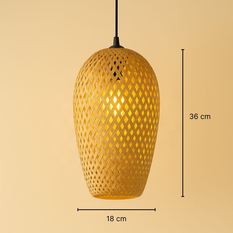 Suspension en bambou rotin naturel - Vega