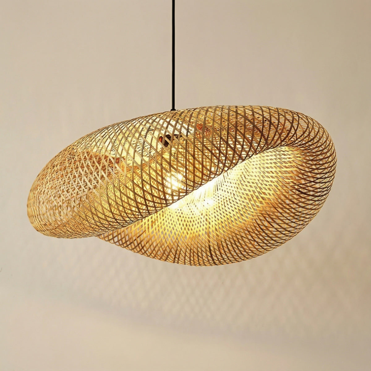 Suspension en bambou rotin naturel - Azalée