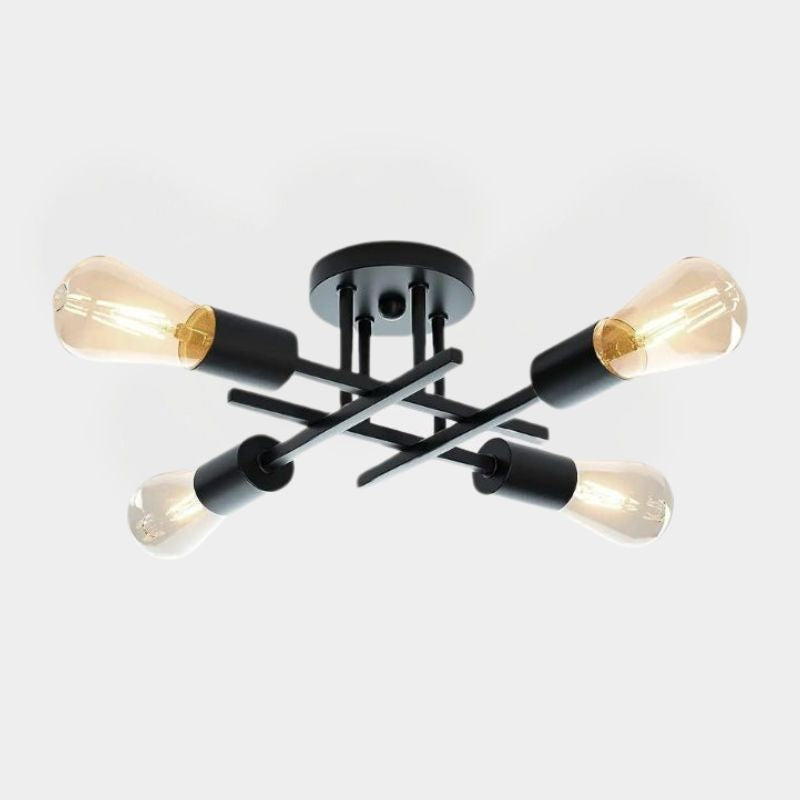 Lustre industriel noir design - Turin