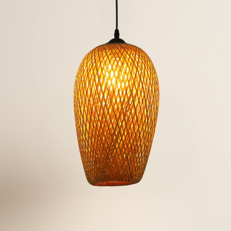 Suspension en bambou rotin naturel - Vega