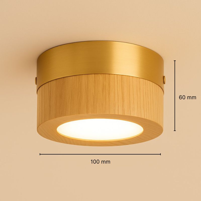 Plafonnier spot en bois - Heloa
