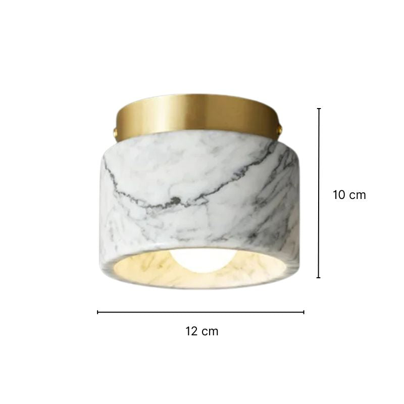 Plafonnier salle de bain style marbre italien - Lucie