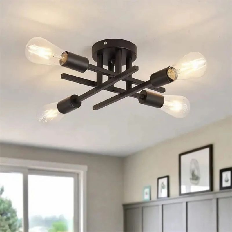 Lustre industriel noir design - Turin