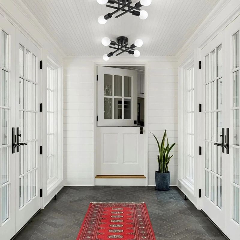 Lustre industriel noir design - Turin