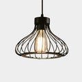 Suspension industrielle noire design - Isabeau