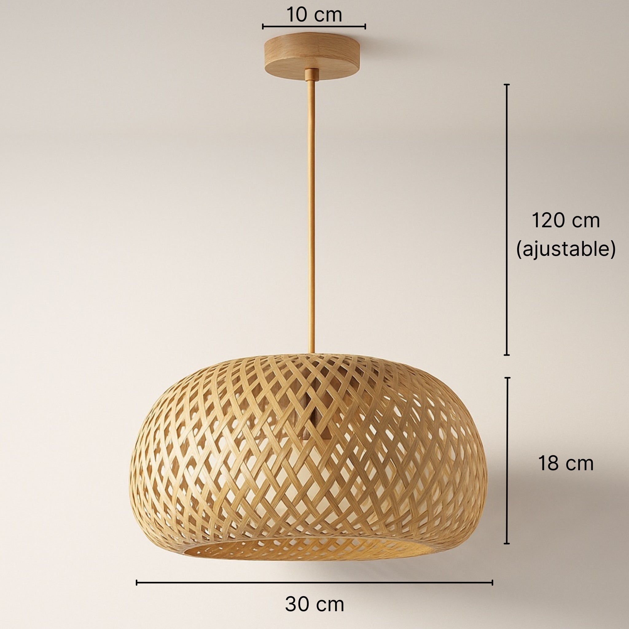 Suspension en bambou naturel - Galilei