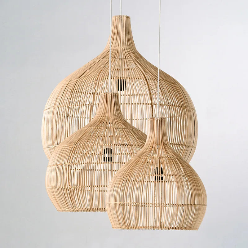 Suspension en bambou naturel - Elora