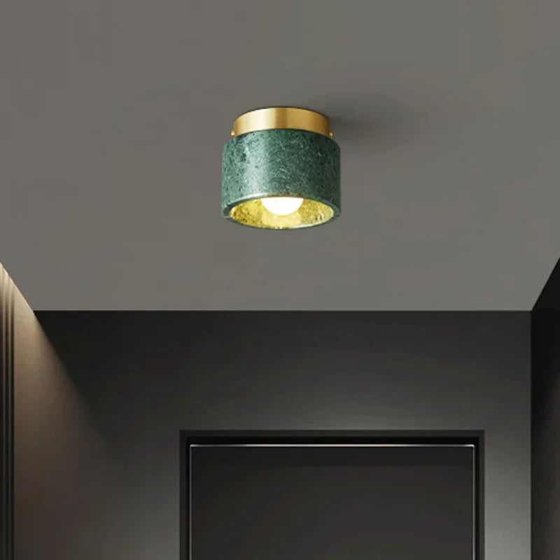 Plafonnier salle de bain style marbre italien - Lucie