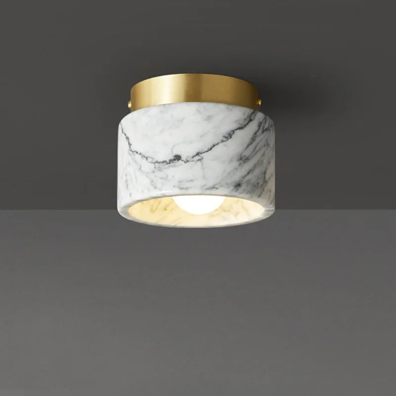 Plafonnier salle de bain style marbre italien - Lucie