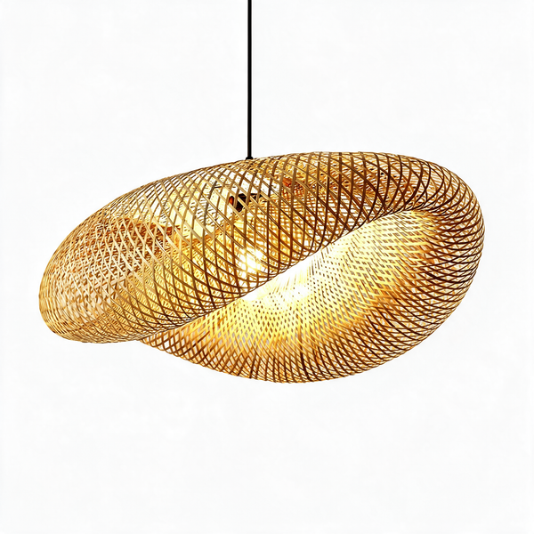 Suspension en bambou rotin naturel - Azalée