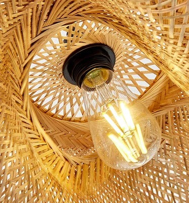 Suspension en bambou rotin naturel - Azalée