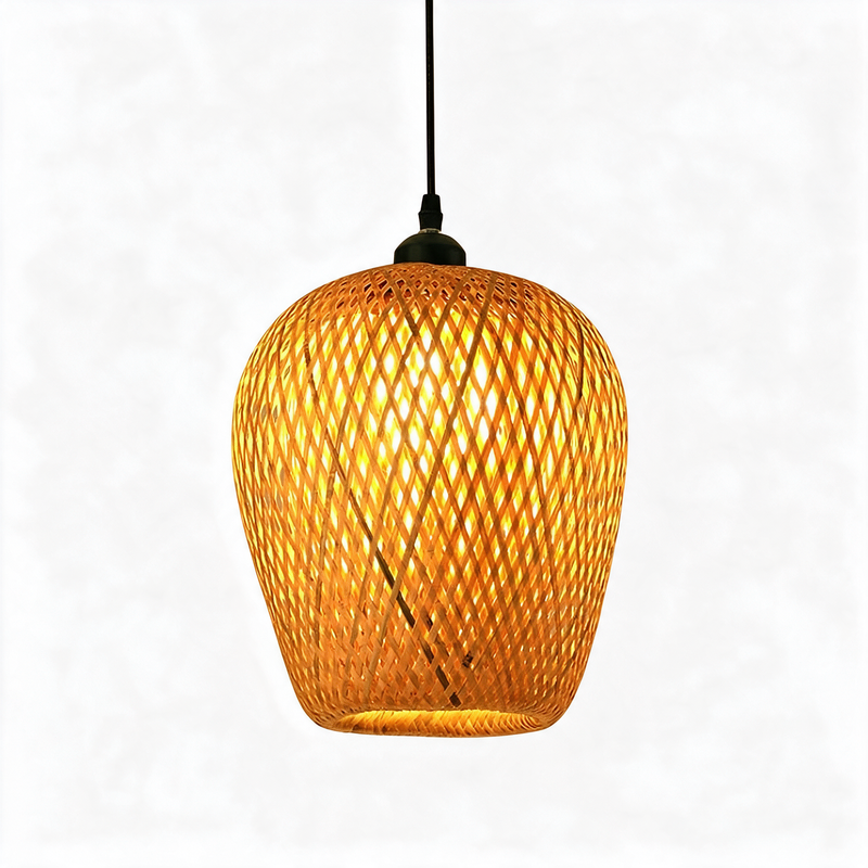 Suspension en bambou rotin naturel - Arya