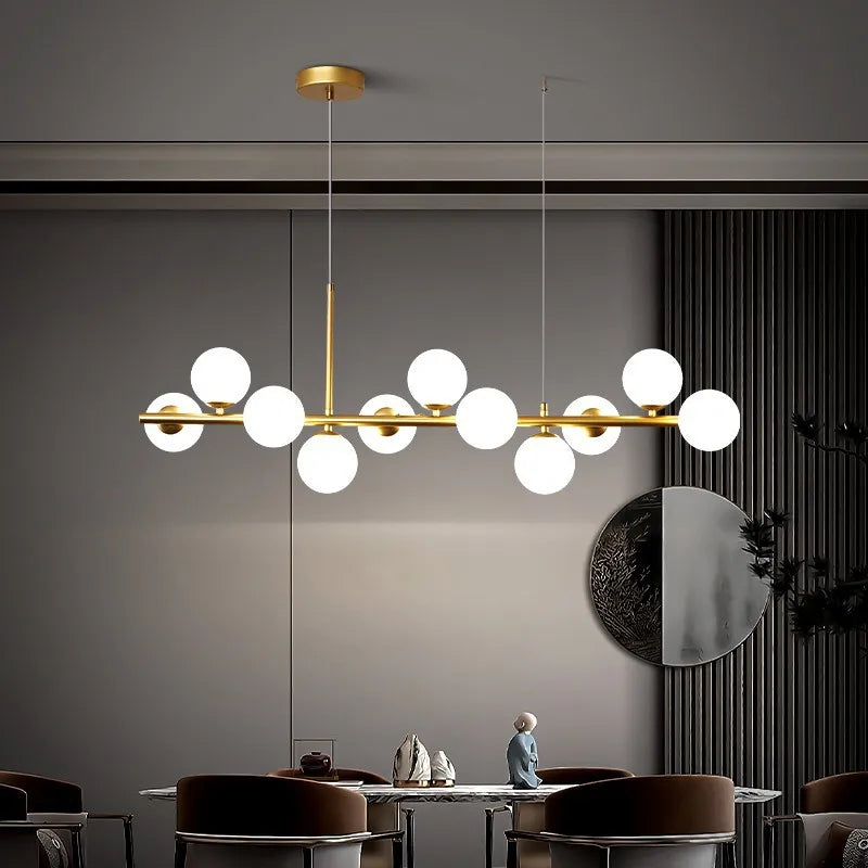 Lustre salle à manger doré - Céleste