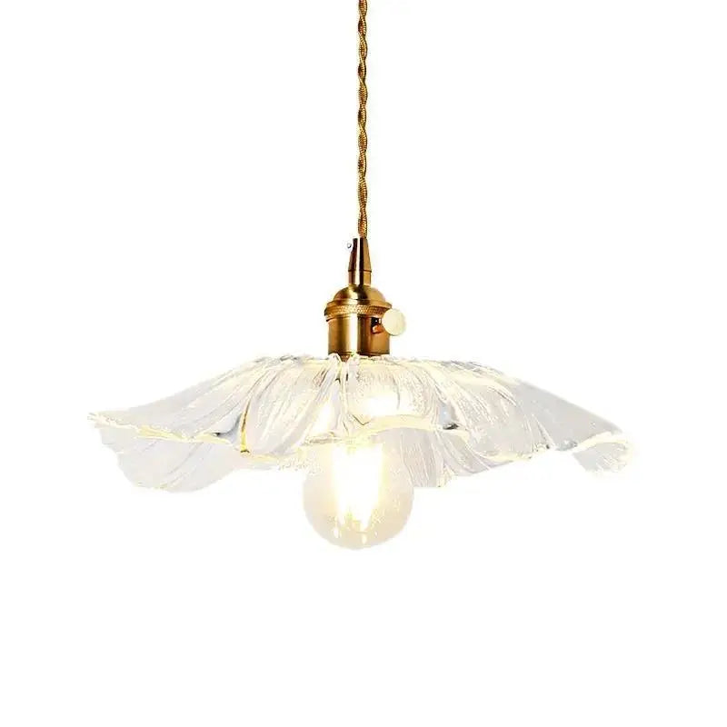 Suspension en verre en forme de fleur - Magnolia