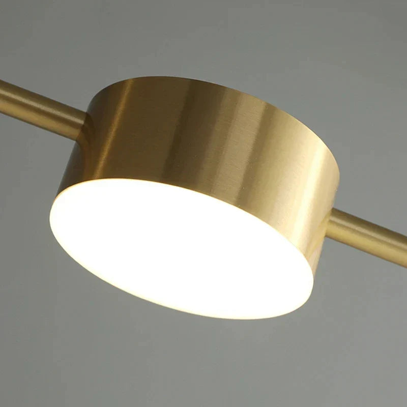 Lustre salle à manger en doré ou noir - Hélios