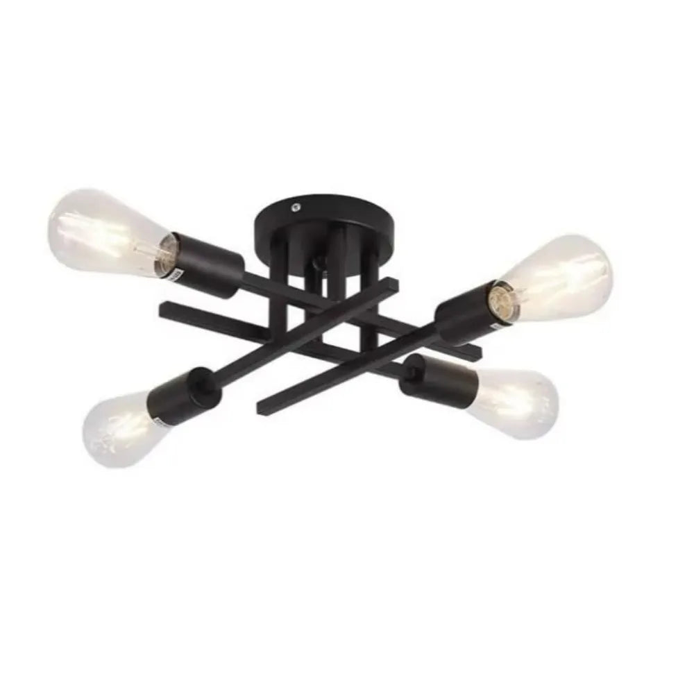 Lustre industriel noir design - Turin