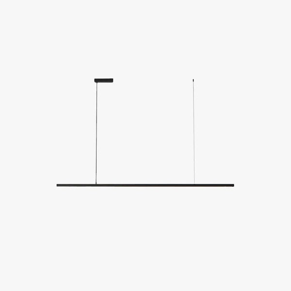 Arisha Minimalist Linear Metal Pendant Light, White/Black - Neutralighting