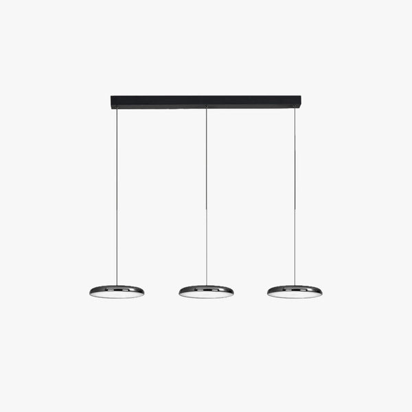 Aria Modern Minimalist Pendant Light Red Black Silver Metal Bedroom - Neutralighting