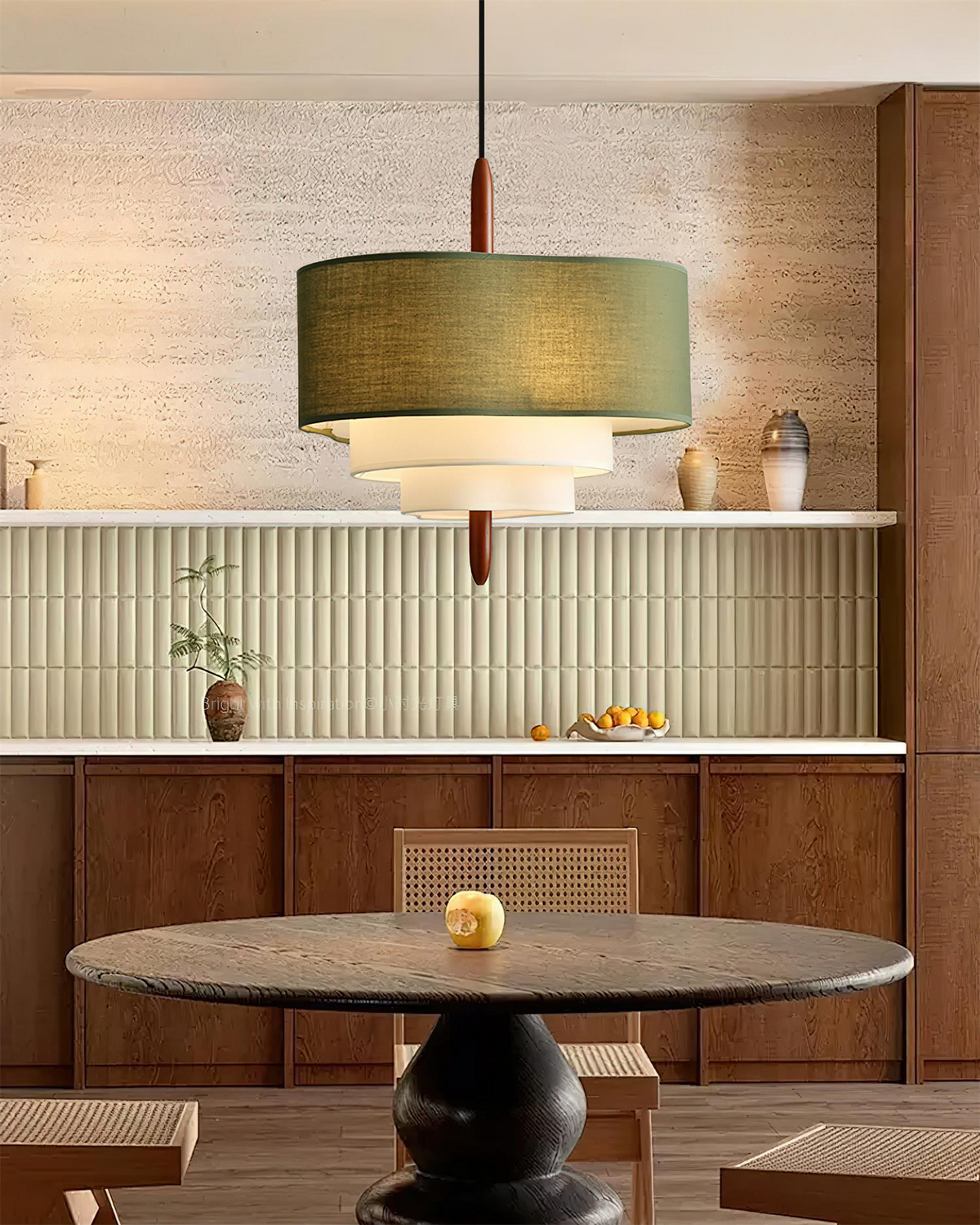 Suspension Tissu Moderne - Azalée