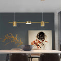 Lustre salle à manger en doré ou noir - Hélios